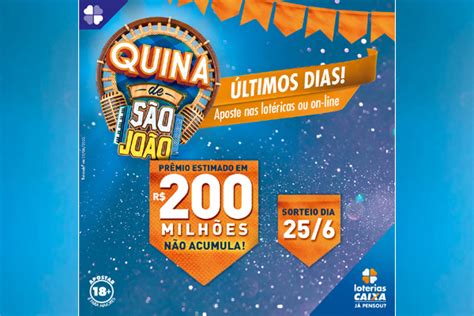 Quina de São João: últimos dias para concorrer ao prêmio de R.
